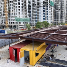 Mái Xếp Che Nhà Container
